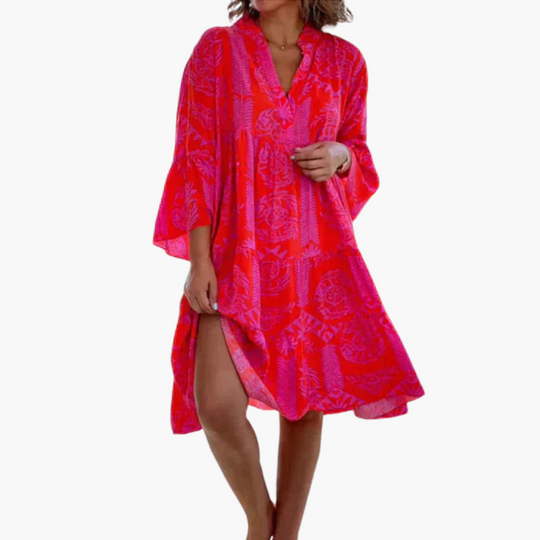 Boho Loose Fit Dress - Women’s Lightweight Summer Outfit
