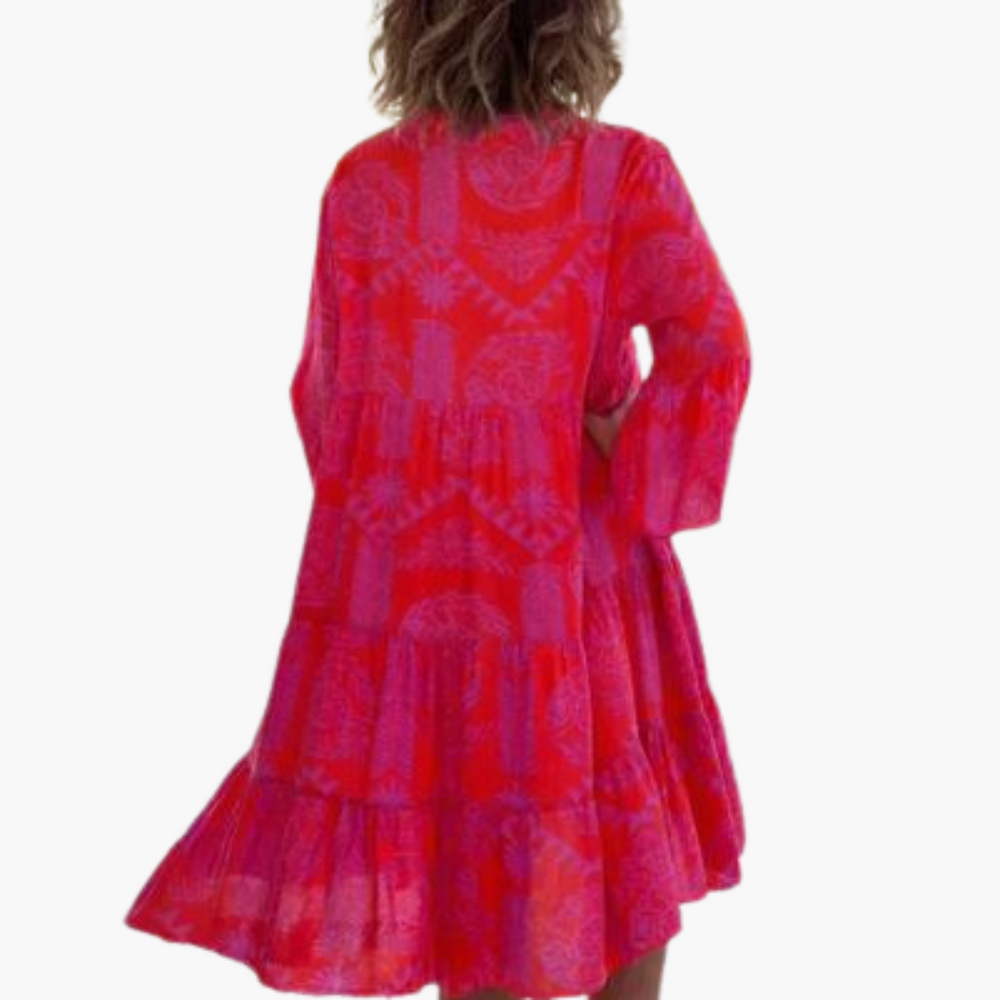 Boho Loose Fit Dress - Women’s Lightweight Summer Outfit