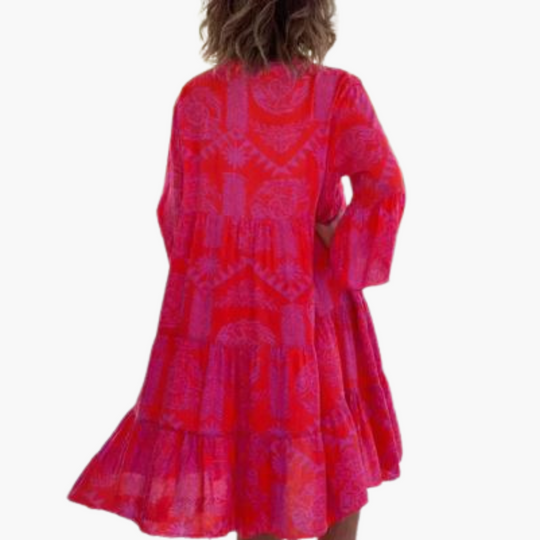 Boho Loose Fit Dress - Women’s Lightweight Summer Outfit