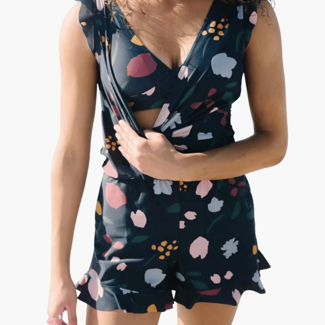 Wrap-Around Swimsuit - Women's Tummy Control Swimwear