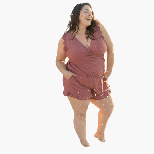 Wrap-Around Swimsuit - Women's Tummy Control Swimwear