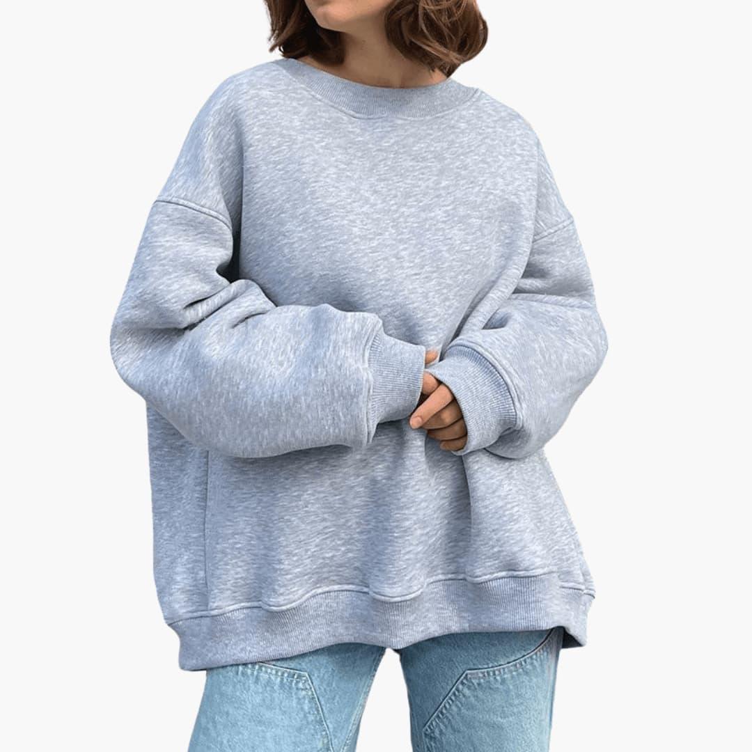 Loose Fit Sweatshirt for Women - Soft, Cozy & Minimalist