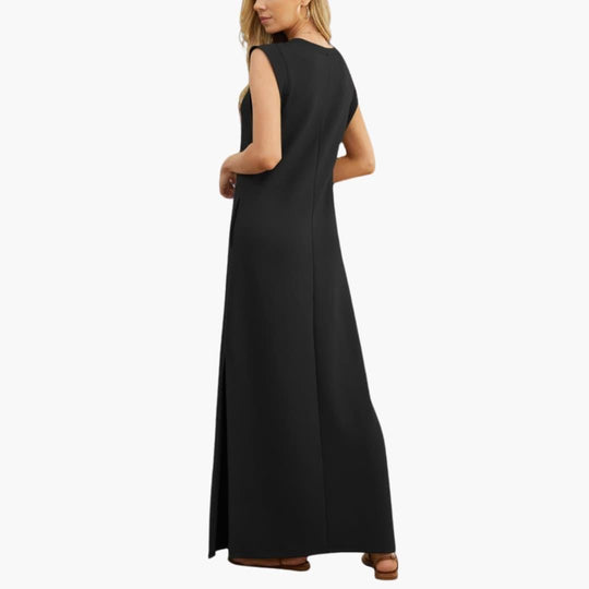 Wrinkle-Free Maxi Dress - Elegant Travel Style for Women
