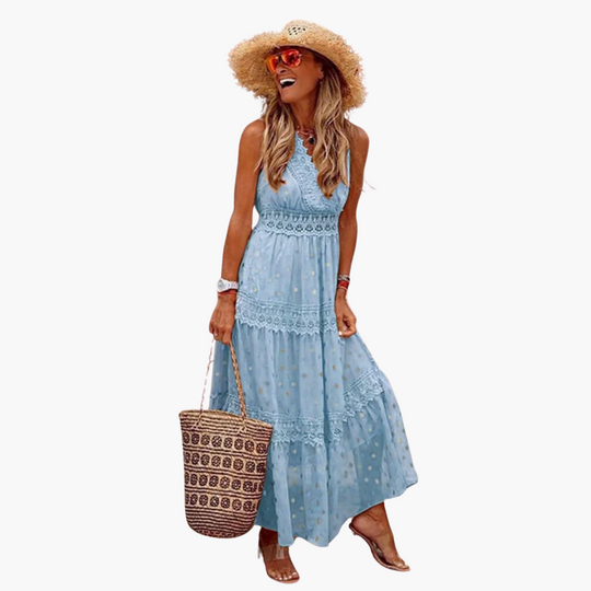 Boho Print Maxi Dress - Breezy Summer Look for Women