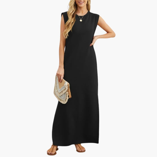 Wrinkle-Free Maxi Dress - Elegant Travel Style for Women