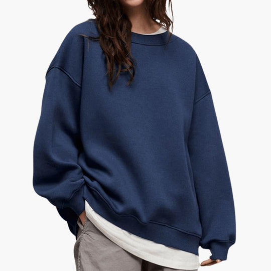 Loose Fit Sweatshirt for Women - Soft, Cozy & Minimalist