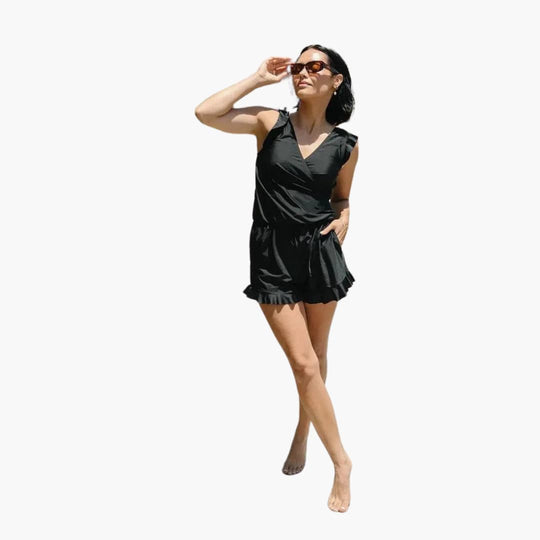 Wrap-Around Swimsuit - Women's Tummy Control Swimwear