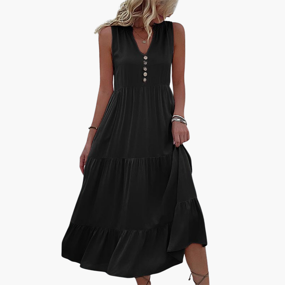 Airy Summer Sundress - Women's Lightweight Holiday Dress