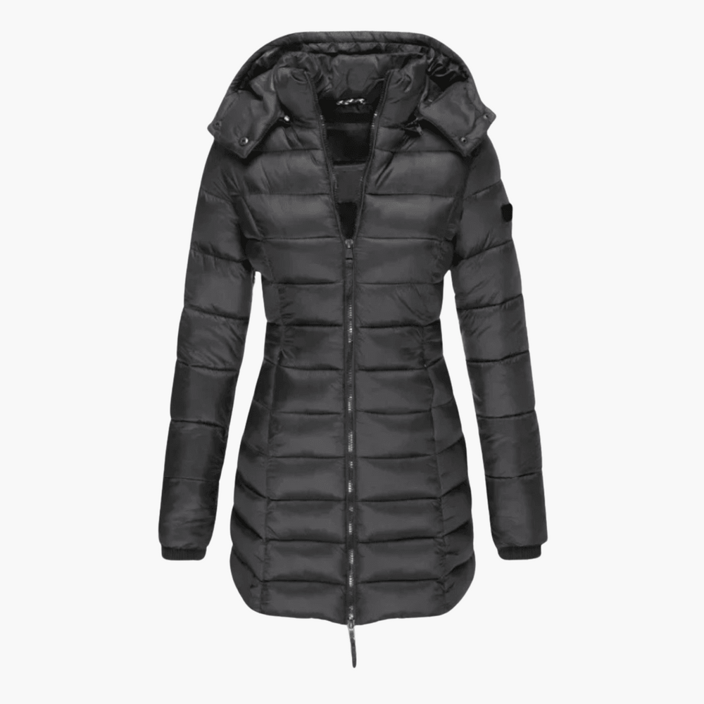 Hooded Puffer Coat - Lightweight Quilted Style for Women