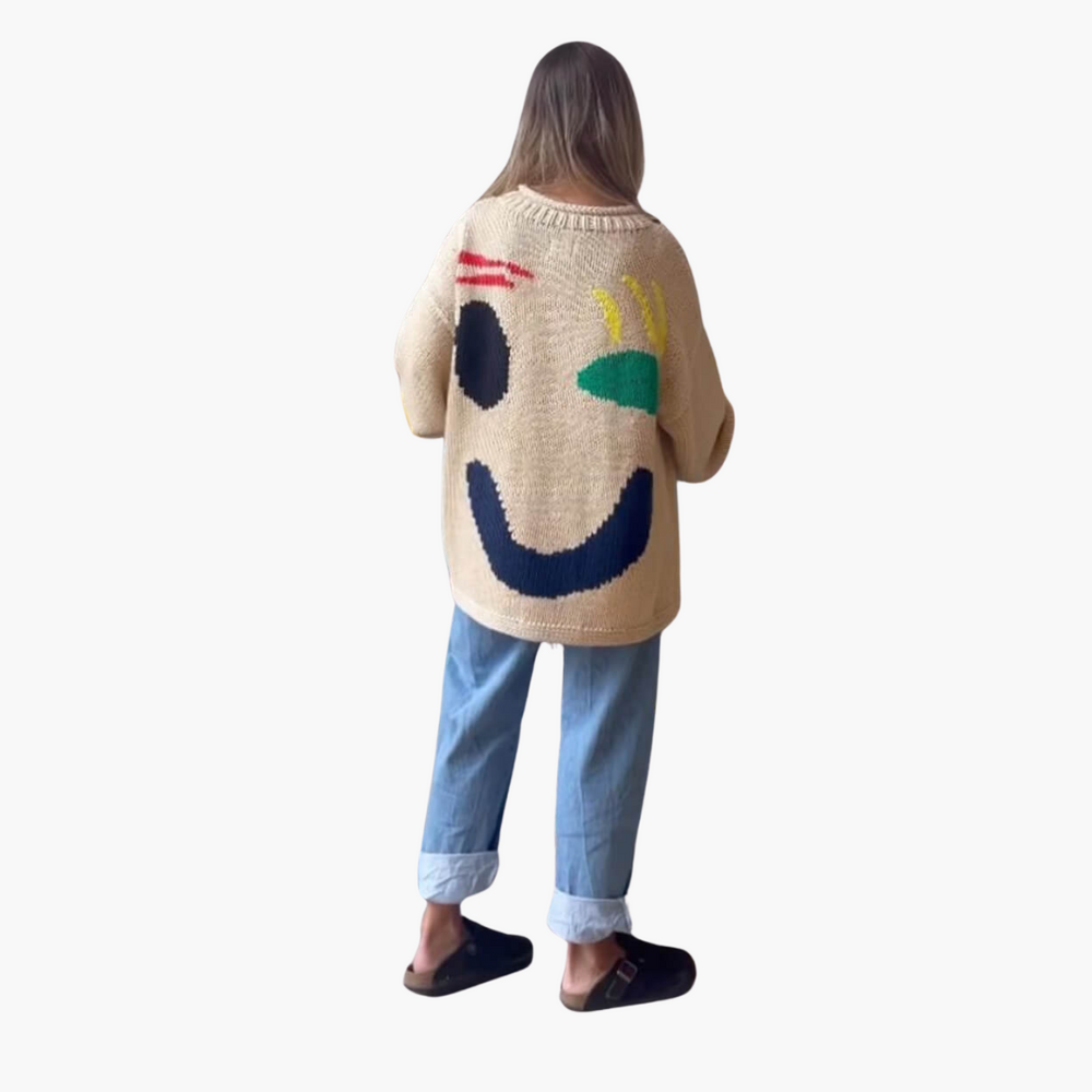 Chunky Cable Knit Sweater - Women's Oversized Jumper