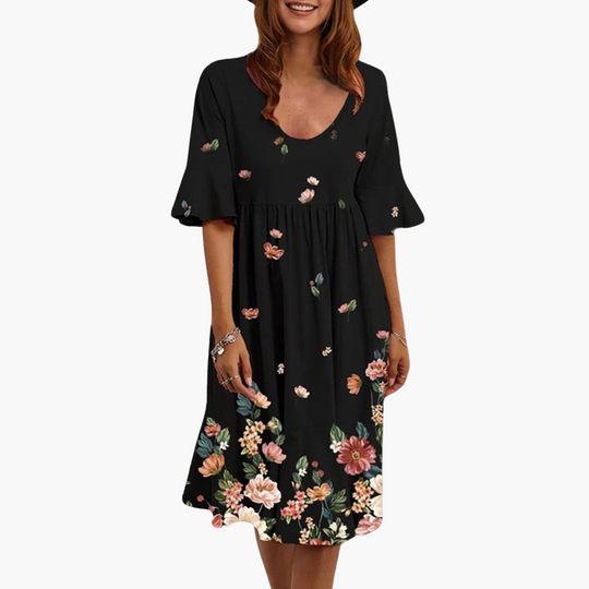 Boho Summer Dress - For Women's Casual Daytime Outings