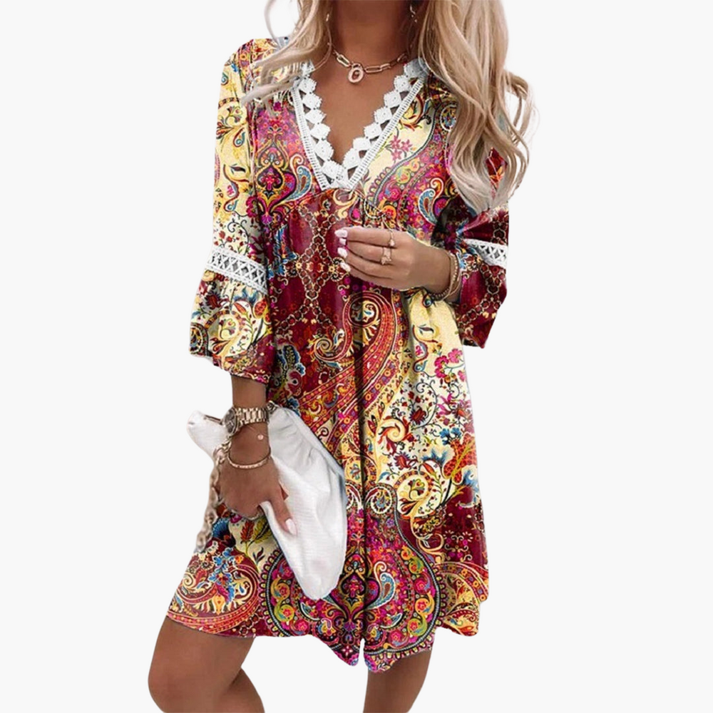 Boho Mini Dress - For Women’s Light & Breezy Summer Days