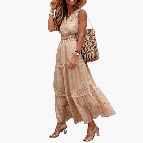 Boho Print Maxi Dress - Breezy Summer Look for Women