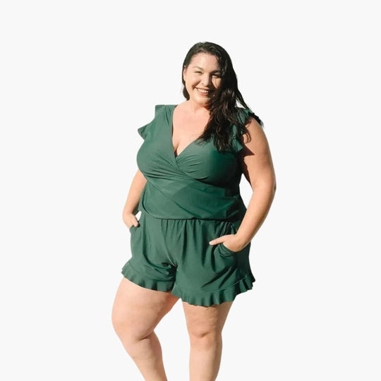 Wrap-Around Swimsuit - Women's Tummy Control Swimwear