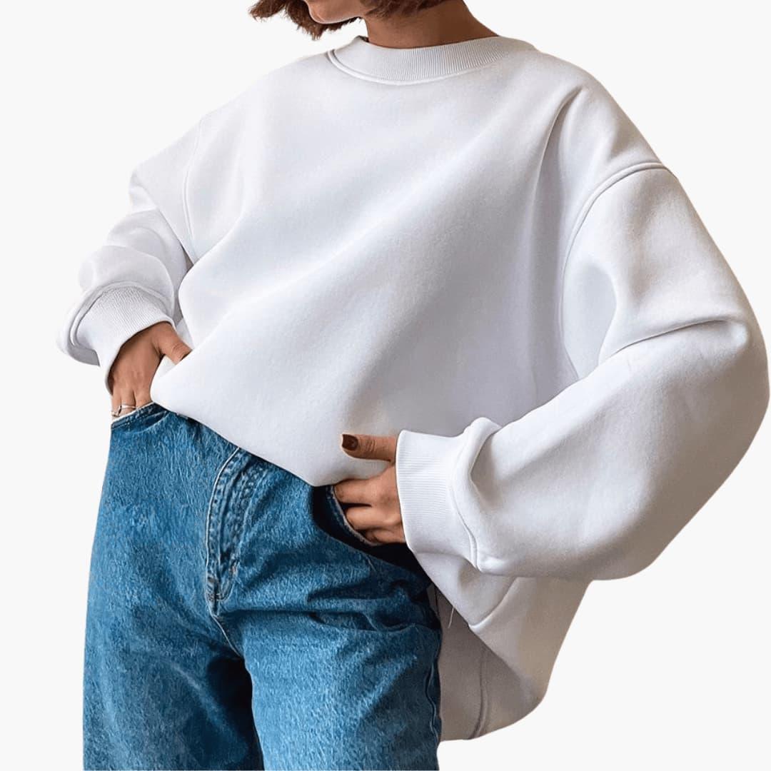 Loose Fit Sweatshirt for Women - Soft, Cozy & Minimalist