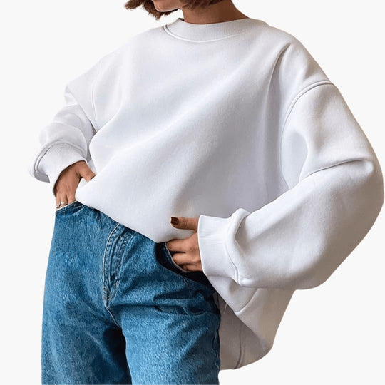 Loose Fit Sweatshirt for Women - Soft, Cozy & Minimalist