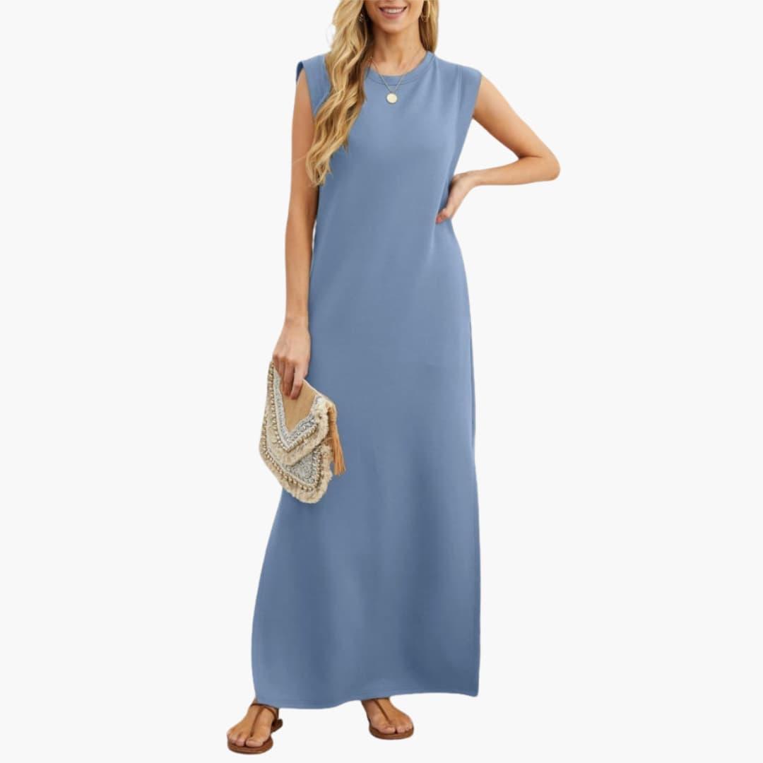Wrinkle-Free Maxi Dress - Elegant Travel Style for Women