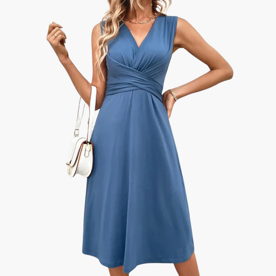 Airy Midi Dress - for Women with Knee-Length Summer Style