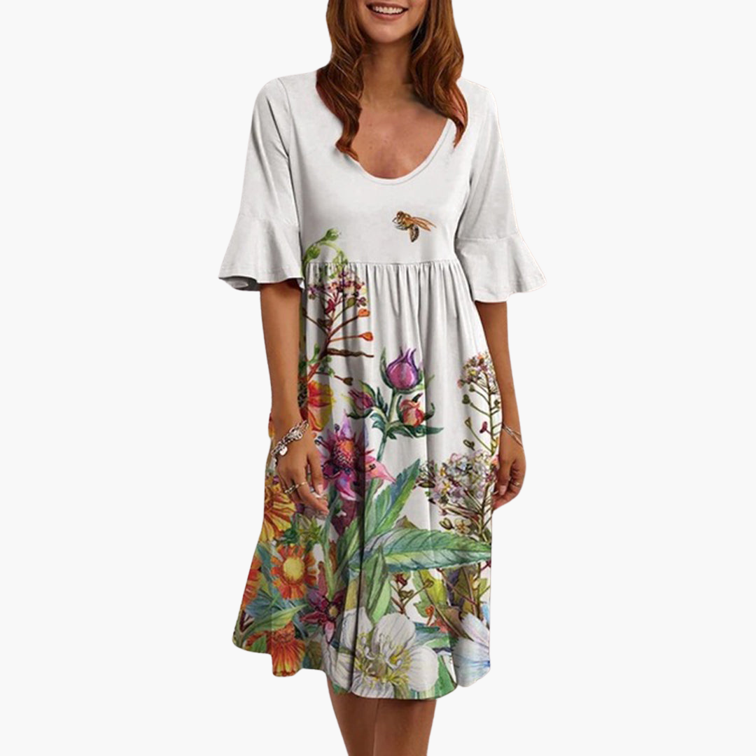 Boho Summer Dress - For Women's Casual Daytime Outings