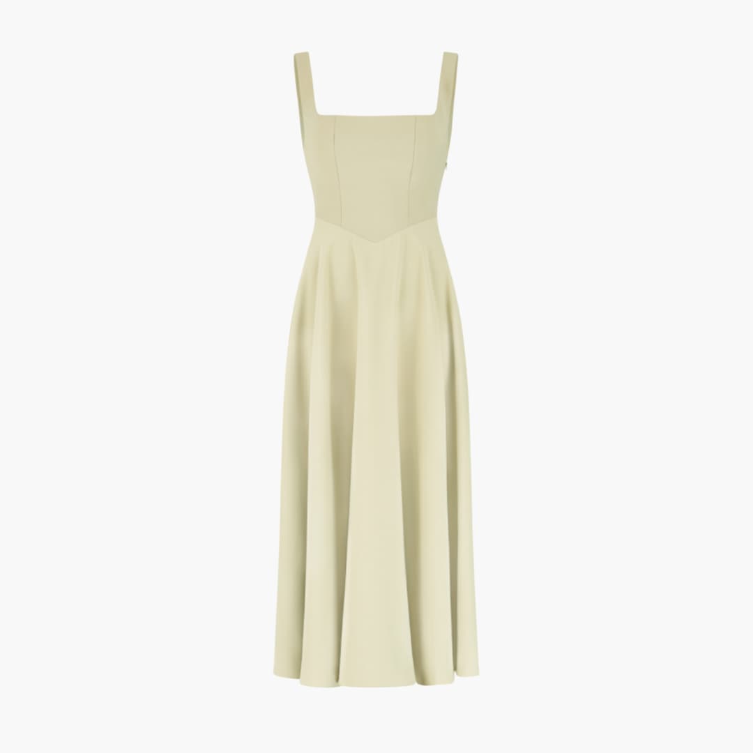 Women’s sleeveless floral summer dress with V-neck and ruffles