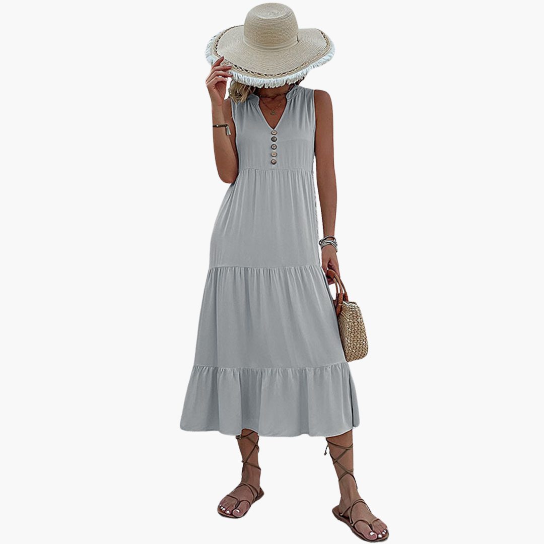 Airy Summer Sundress - Women's Lightweight Holiday Dress