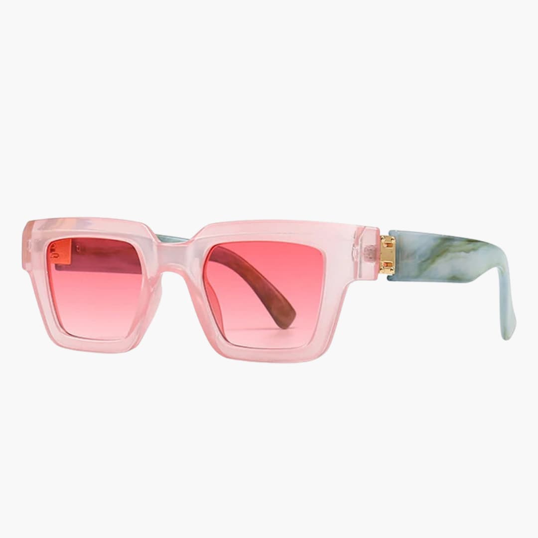 Women’s square sunglasses with gradient lenses and UV400 protection