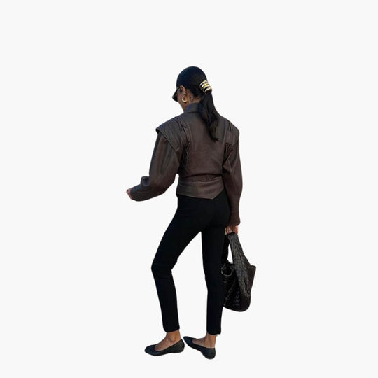 Faux Leather Coat for Women – Chic, Warm & Versatile Outerwear