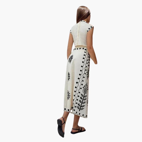 Boho Floral Midi Dress - Lightweight Summer Dress for Women - Made by Jessica