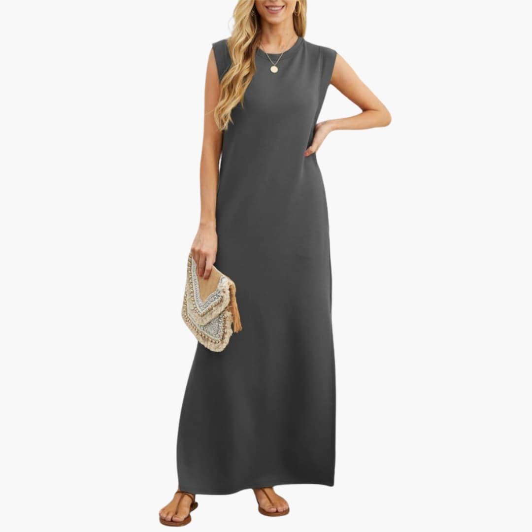 Wrinkle-Free Maxi Dress - Elegant Travel Style for Women