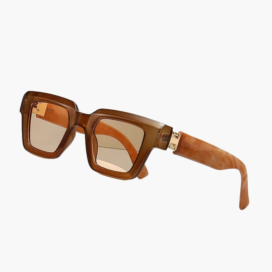 Women’s square sunglasses with gradient lenses and UV400 protection