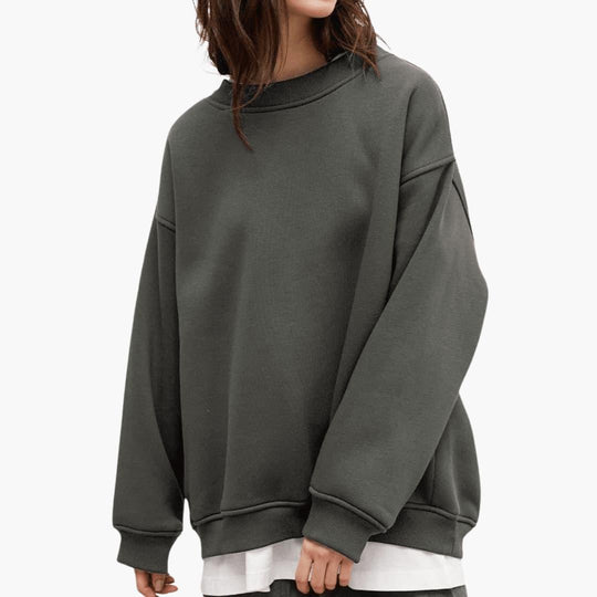 Loose Fit Sweatshirt for Women - Soft, Cozy & Minimalist