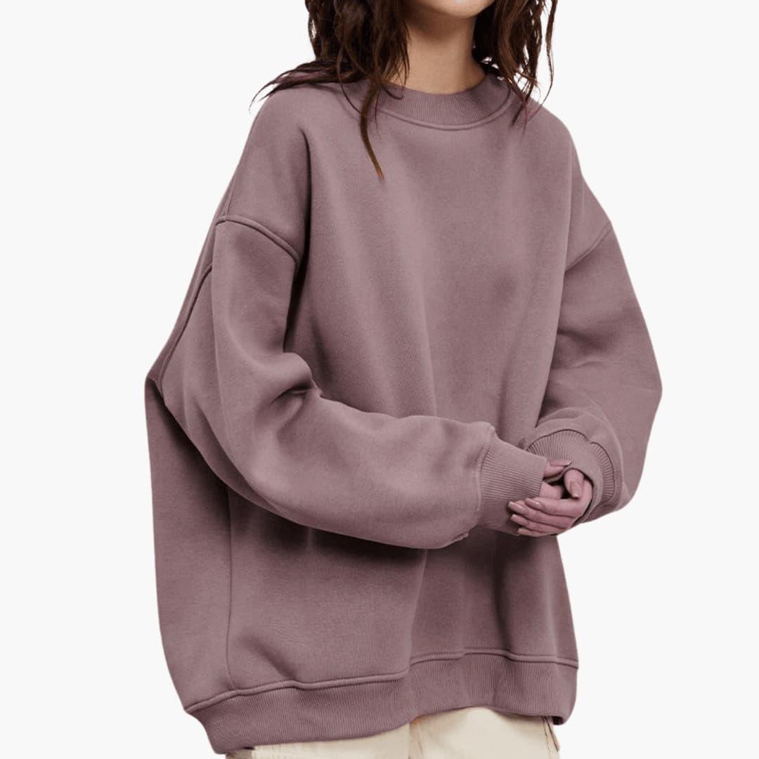 Loose Fit Sweatshirt for Women - Soft, Cozy & Minimalist