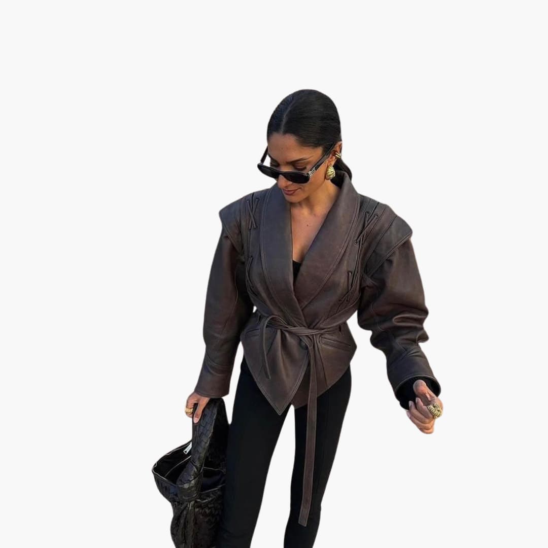 Faux Leather Coat for Women – Chic, Warm & Versatile Outerwear