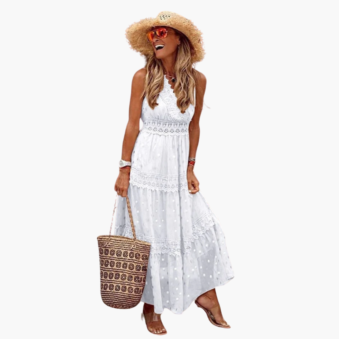 Boho Print Maxi Dress - Breezy Summer Look for Women