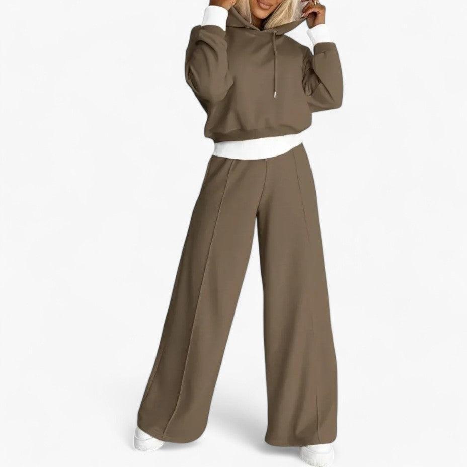 Stylish Hoodie & Jogger Set – Women's Casual Loungewear