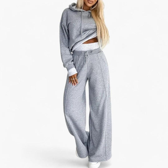 Stylish Hoodie & Jogger Set – Women's Casual Loungewear