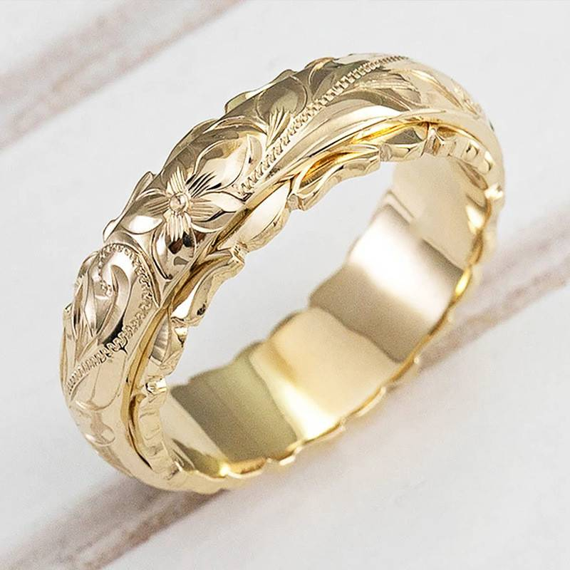 Amelia - Trendy Carved Rose Ring for Women