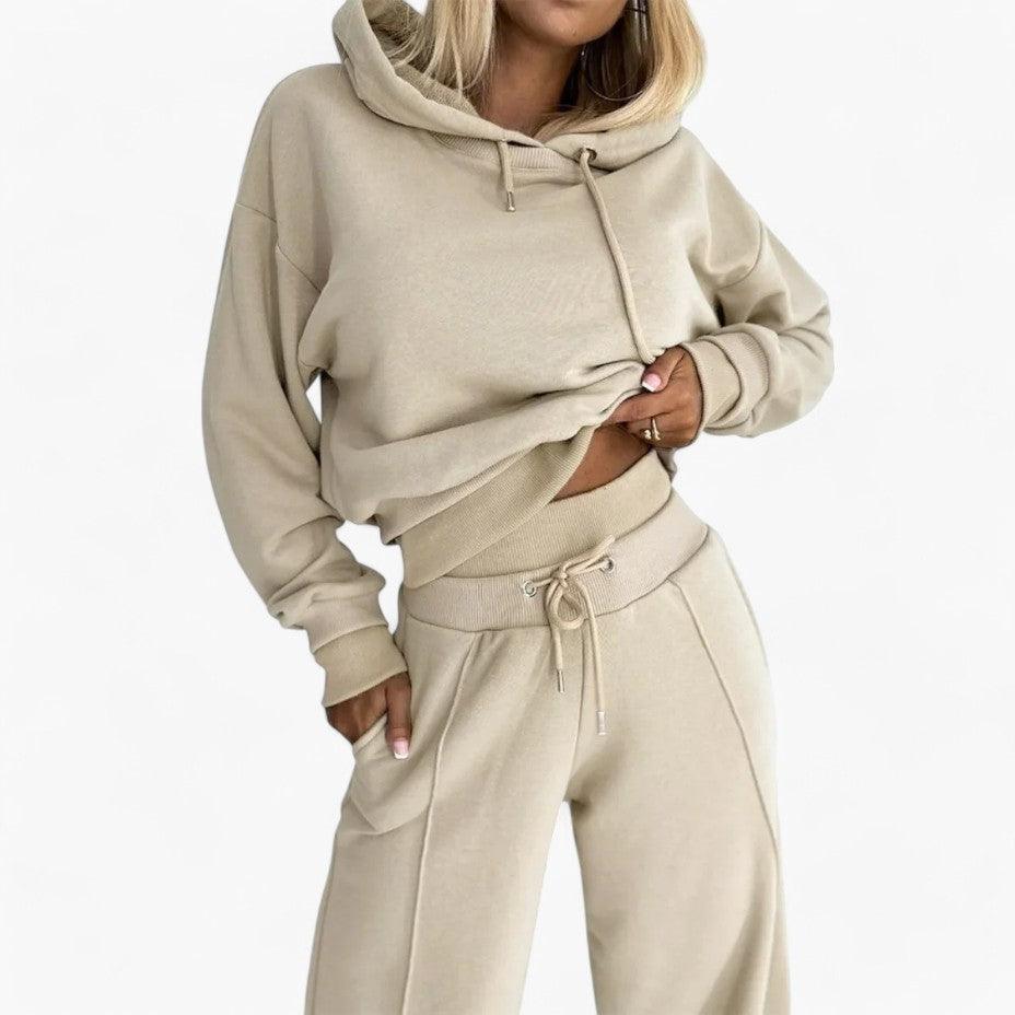 Stylish Hoodie & Jogger Set – Women's Casual Loungewear