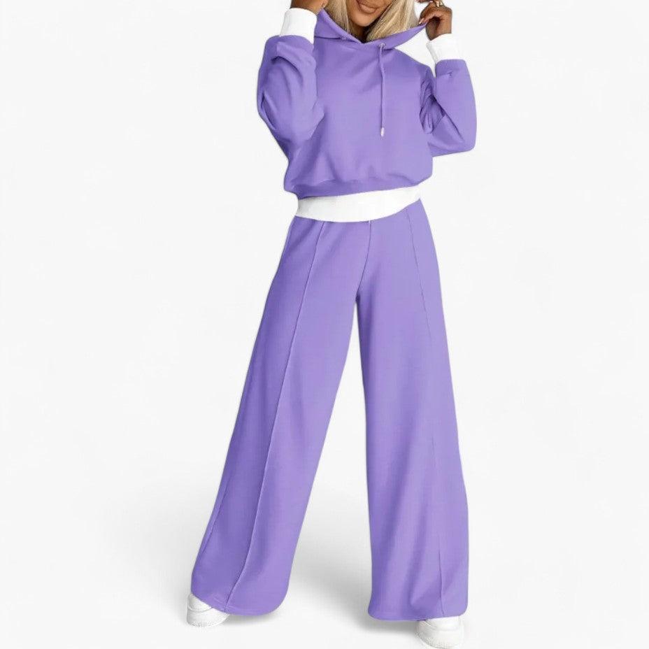 Stylish Hoodie & Jogger Set – Women's Casual Loungewear